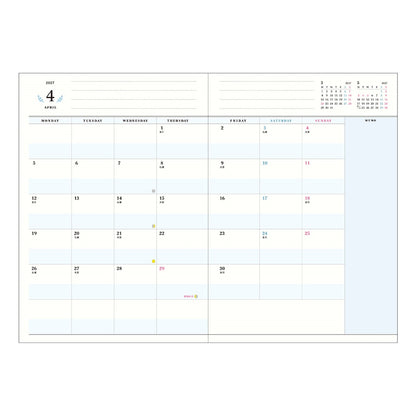 MARK'S 2027 pokefasu planner, Shiba Black, B6, Starting October 2026