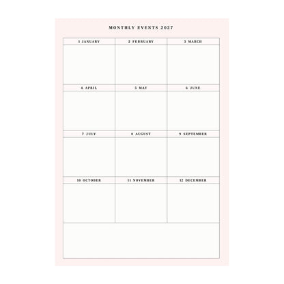 MARK'S 2027 pokefasu planner, Cat Red, B6, Starting October 2026
