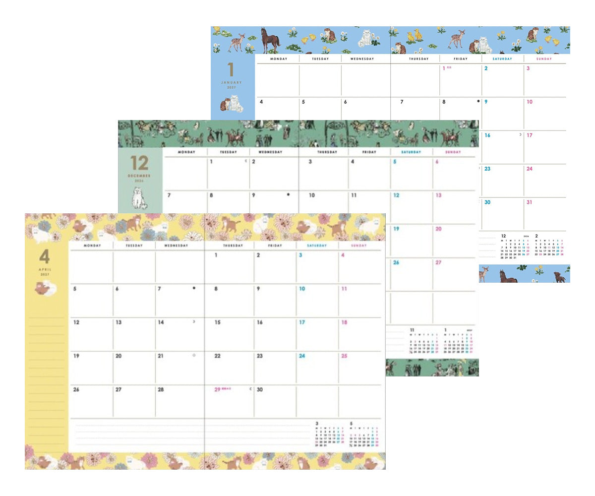 Paul & Joe 2027 planner, NOUNETTE Polkadot, Weekly Left, B6
