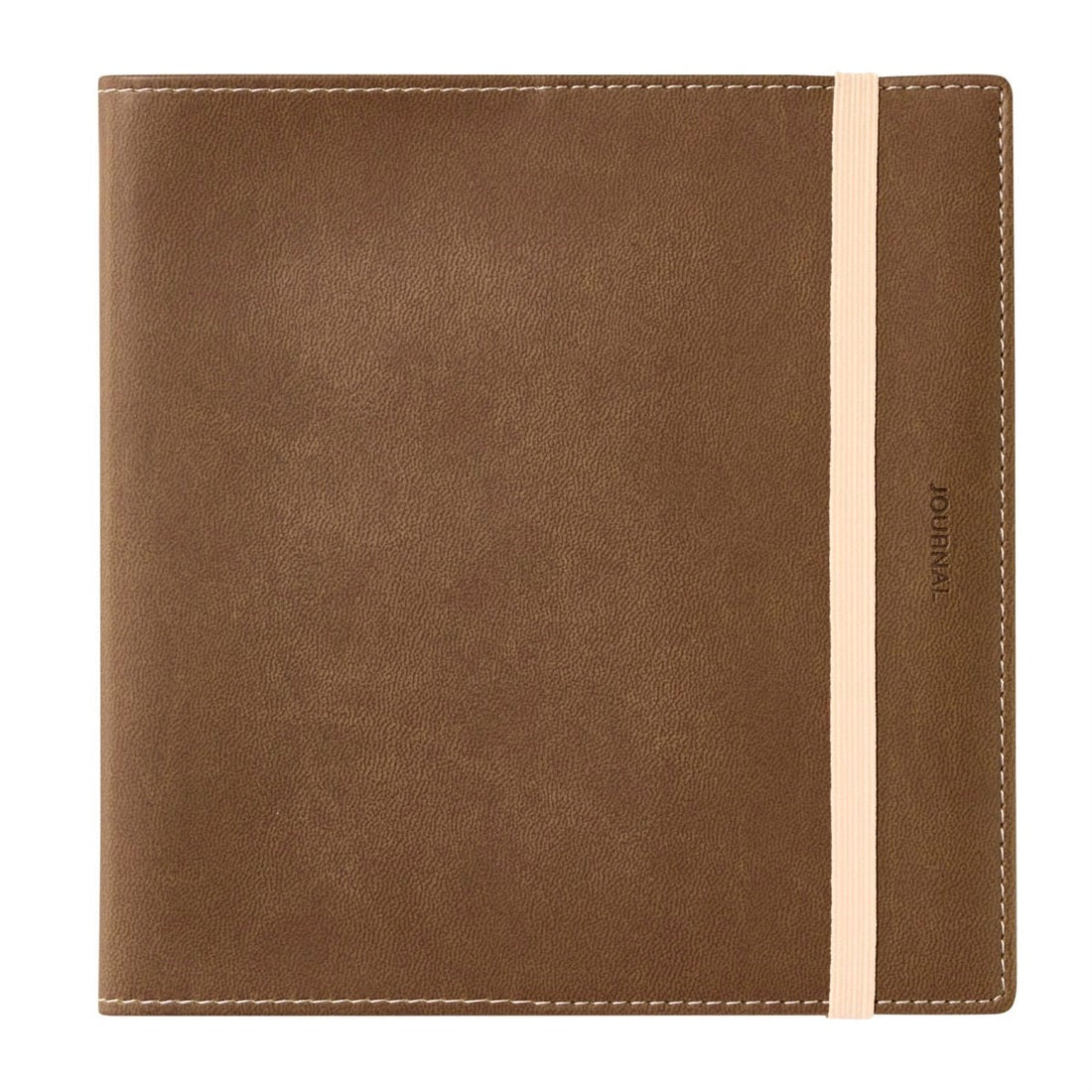 Brown, funlog planner 2027 PU Sewing Cover, Weekly Block, Square 148