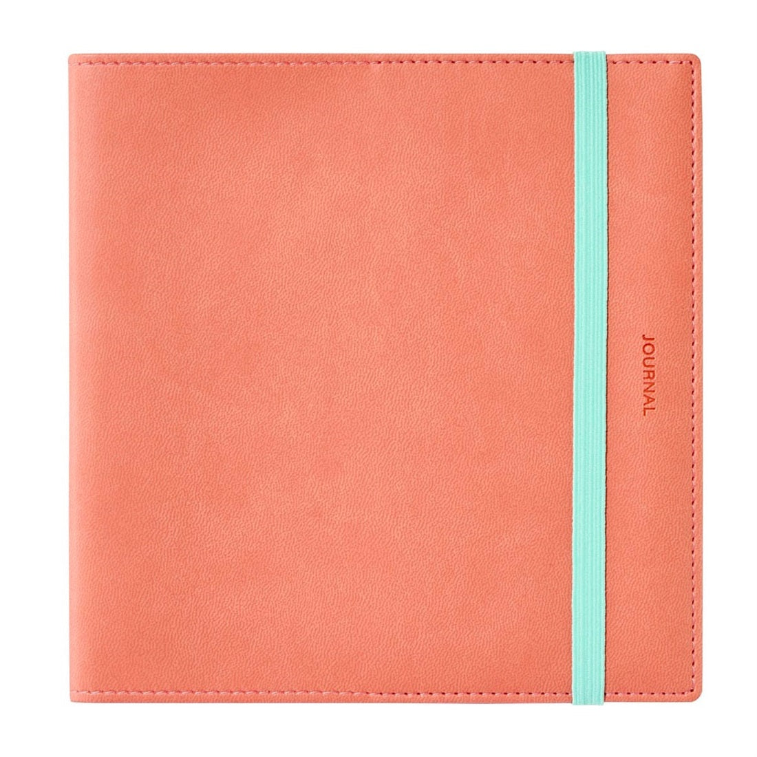 Salmon Pink, funlog planner 2027 PU Sewing Cover, Weekly Block, Square 148