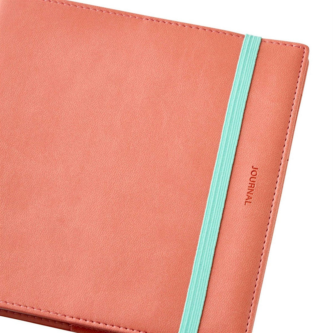 Salmon Pink, funlog planner 2027 PU Sewing Cover, Weekly Block, Square 148