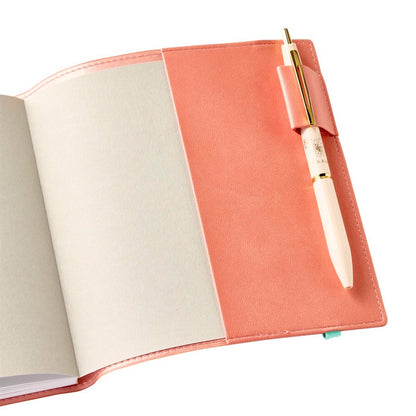 Salmon Pink, funlog planner 2027 PU Sewing Cover, Weekly Block, Square 148