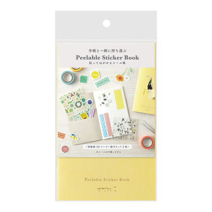 Yellow Sticker Book with Pocket