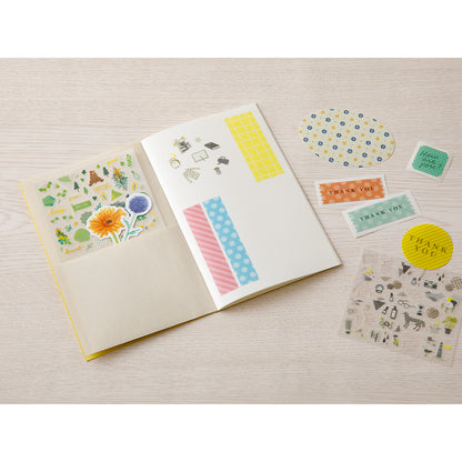 Yellow Sticker Book with Pocket