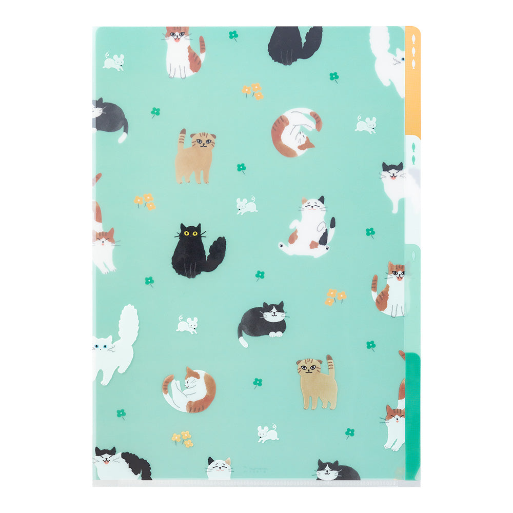 Cats A, A4, 3 Pockets Clear Folder