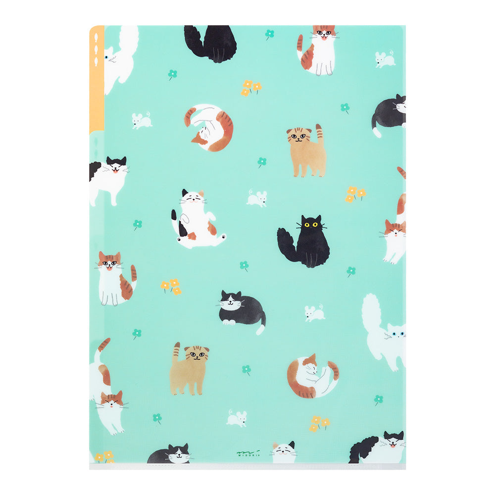 Cats A, A4, 3 Pockets Clear Folder