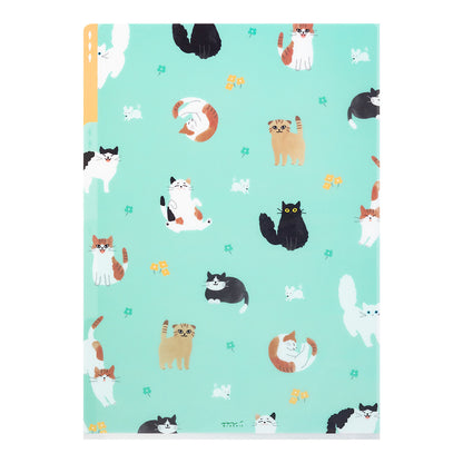 Cats A, A4, 3 Pockets Clear Folder