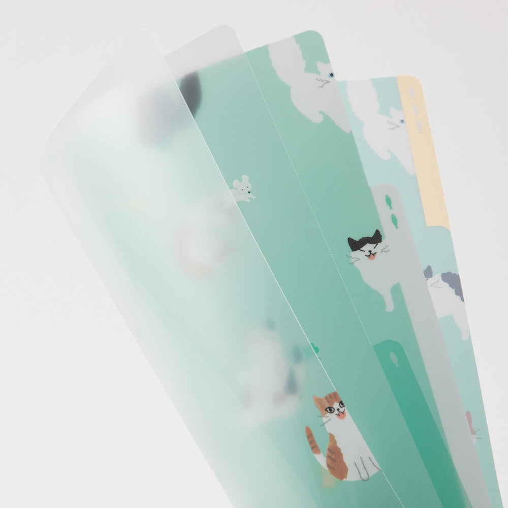Cats A, A4, 3 Pockets Clear Folder