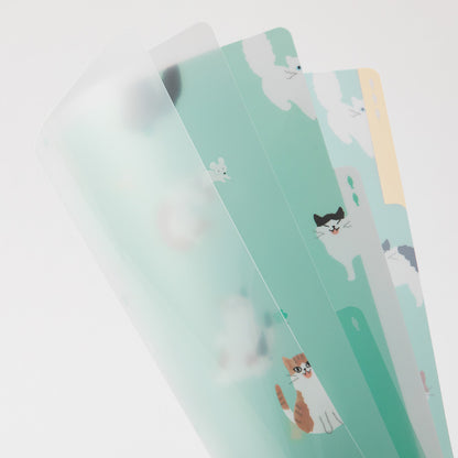 Cats A, A4, 3 Pockets Clear Folder
