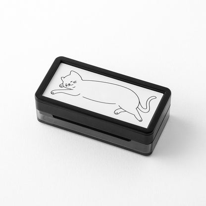 midori, Cat, Paintable Stamp Penetration Type Half Size