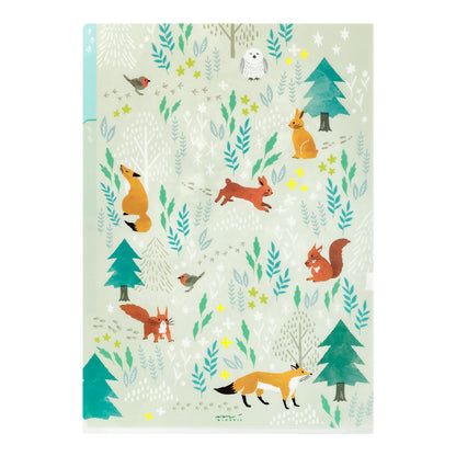 Nordic Animals, A4, 3 Pockets Clear Folder