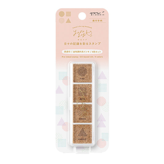 Geometry, Yuru Log Pre-inked Stamp