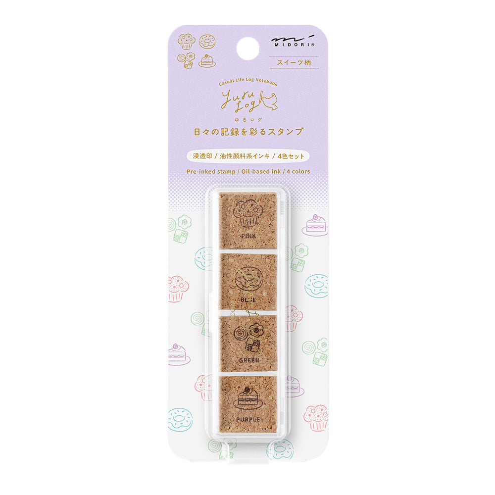 Sweet, Yuru Log Pre-inked Stamp