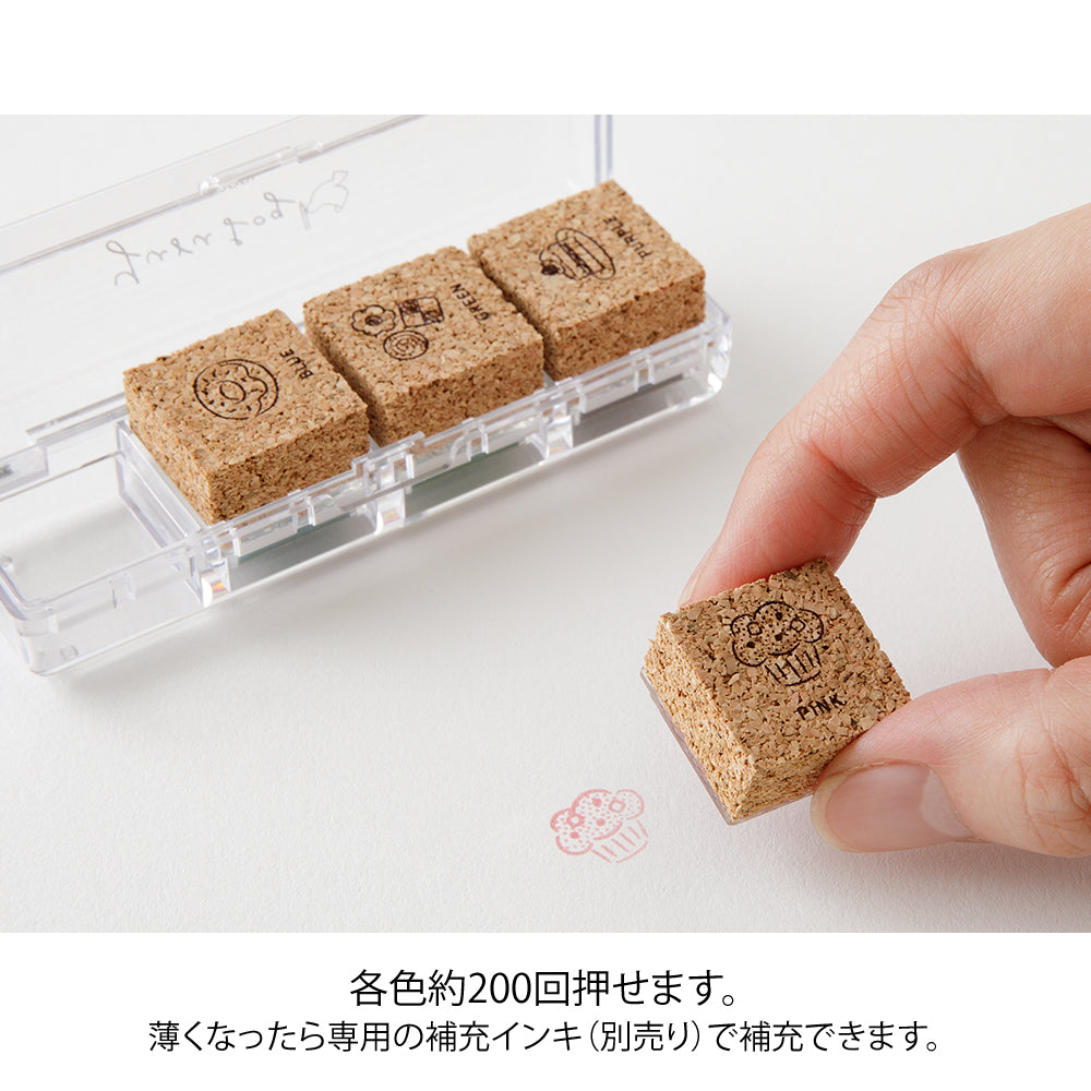 Sweet, Yuru Log Pre-inked Stamp