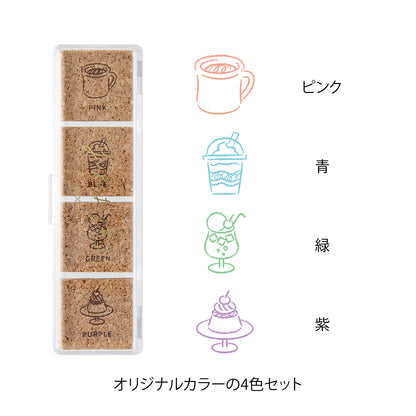 Cafe, Yuru Log Pre-inked Stamp