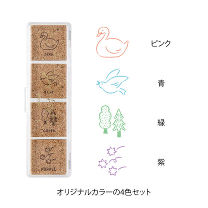 Forest Scenery, Yuru Log Pre-inked Stamp