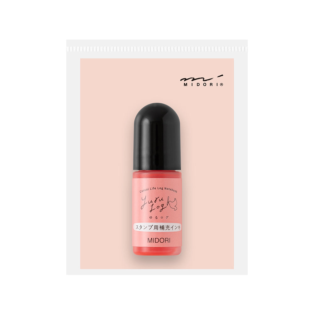 Pink Refill Ink for Yuru Log Pre-inked Stamp