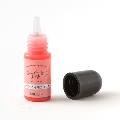 Pink Refill Ink for Yuru Log Pre-inked Stamp
