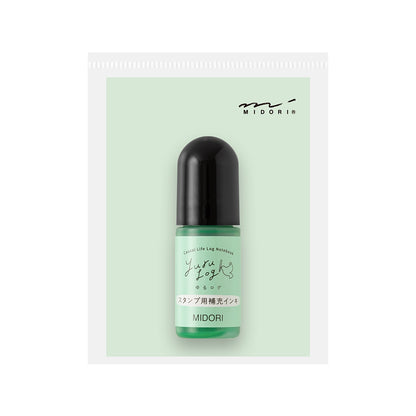 Green Refill Ink for Yuru Log Pre-inked Stamp