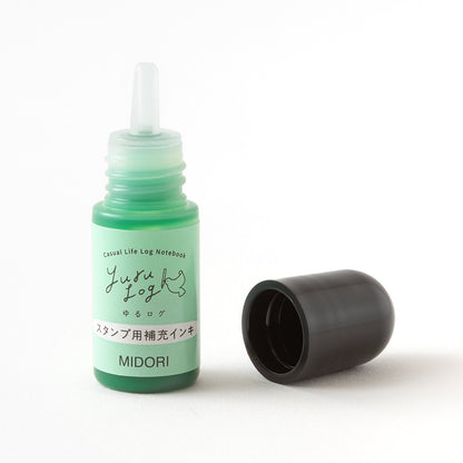 Green Refill Ink for Yuru Log Pre-inked Stamp