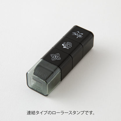 貓和風景｜手繪浸透滾輪印章