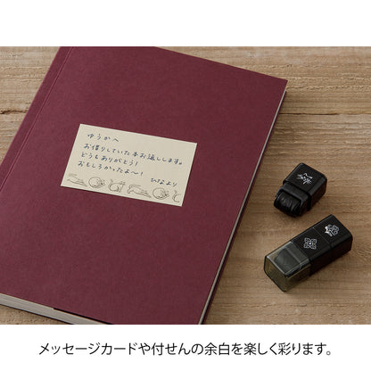 貓和風景｜手繪浸透滾輪印章