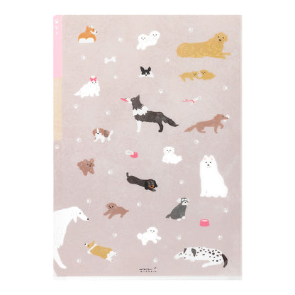 Dog A, A4, 3 Pockets Clear Folder