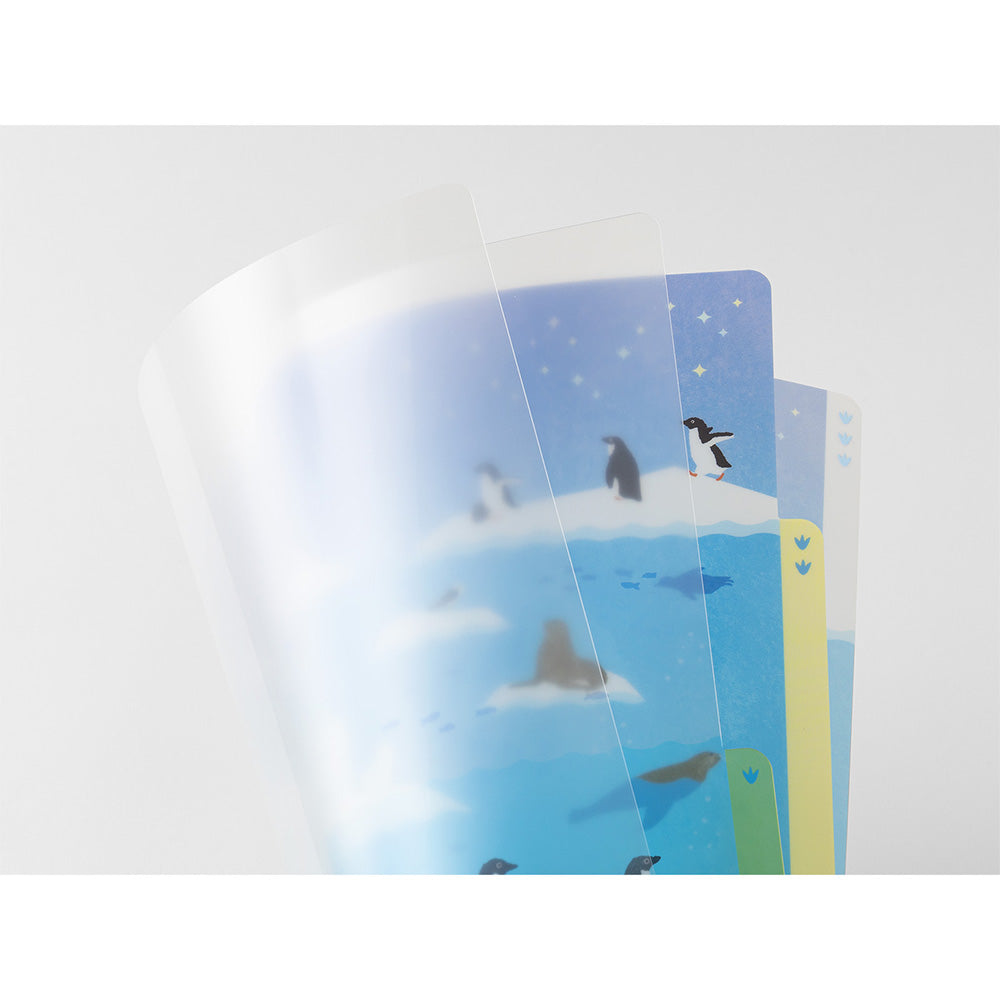 Sea Creatures, A4, 3 Pockets Clear Folder