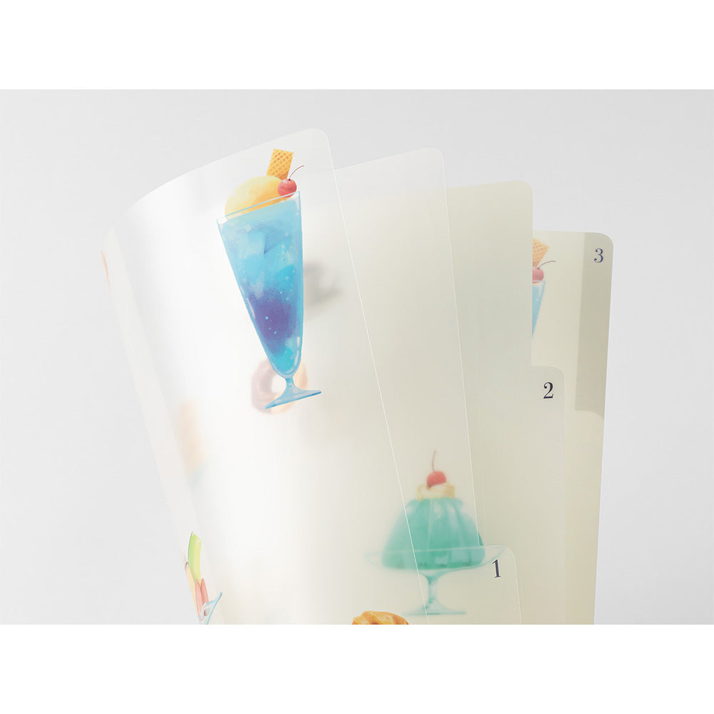 Cafe, A4, 3 Pockets Clear Folder