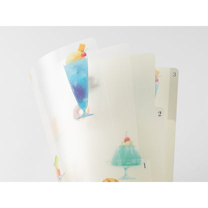 Cafe, A4, 3 Pockets Clear Folder