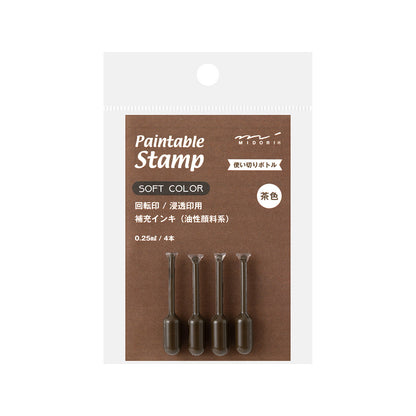 Refill Ink for Paintable Stamp, Brown "Soft Colour"