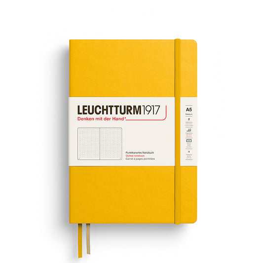 LEUCHTTURM1917, Dotted A5 (Medium) Hardcover, Sunflower Colour, Notebook Classic
