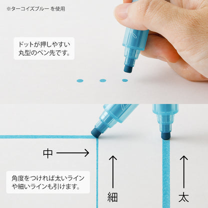 Pastel, Connecting Pen, Join Dots for Commonplace Book