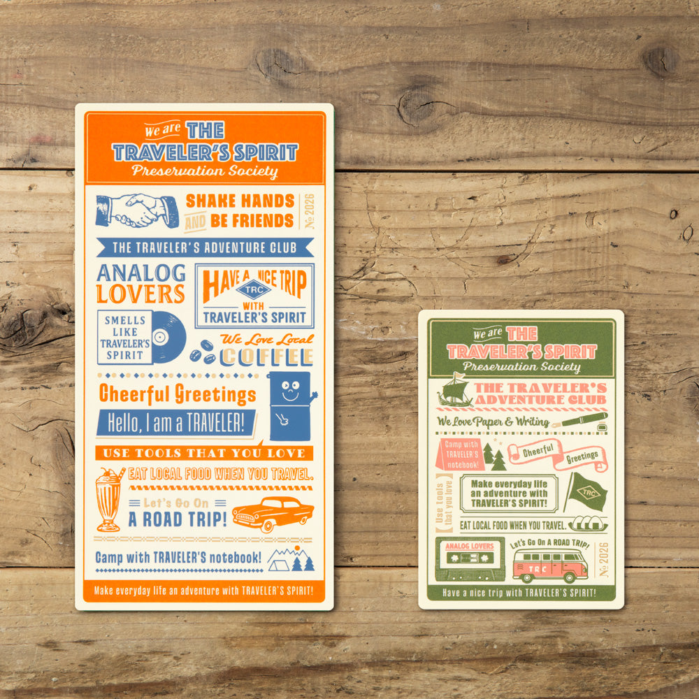 TRAVELER'S notebook, Plastic Sheet 2026, Passport Size