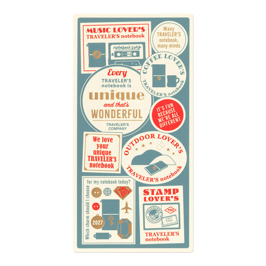 [Pre-Order] TRAVELER'S notebook, 2027 Plastic Sheet, Regular Size