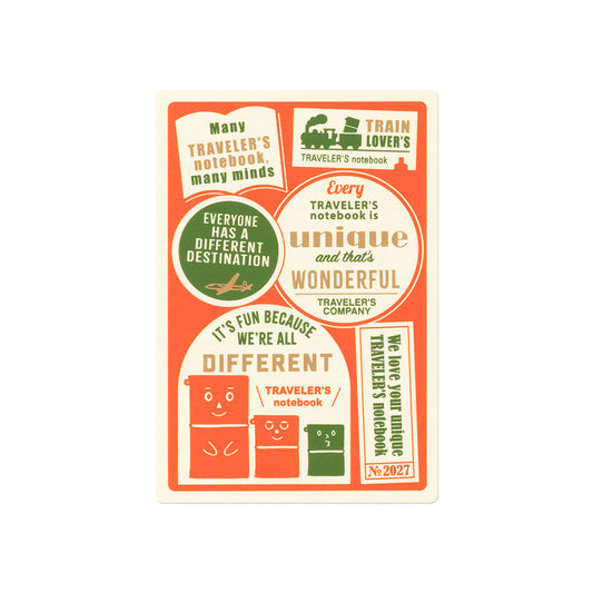 [Pre-Order] TRAVELER'S notebook, 2027 Plastic Sheet, Passport Size