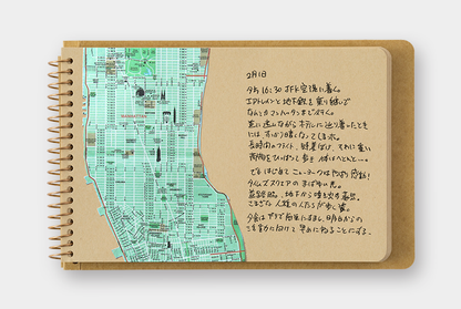 B6 Blank DW Kraft Paper, SPIRAL RING NOTEBOOK