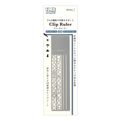 Clip Ruler Silver A