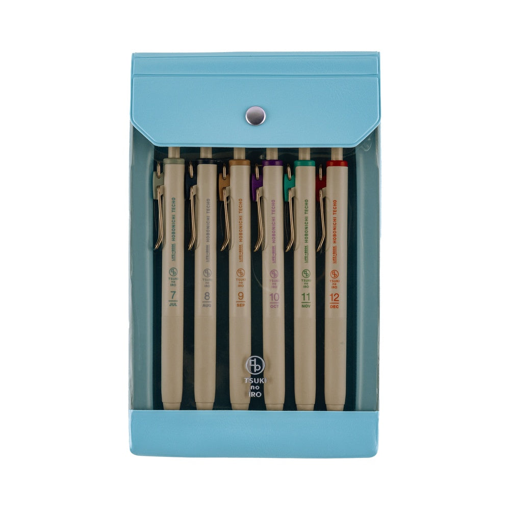 uniball ONE, TSUKI no IRO Set of 6 with Case, 0.38mm