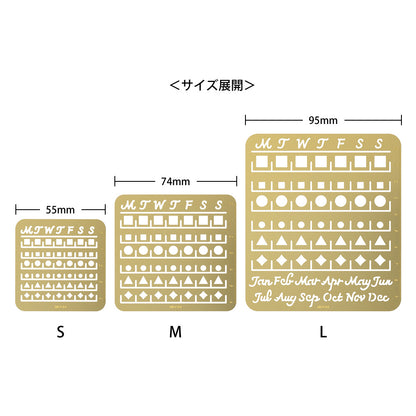 月曆模板 (M) 月間