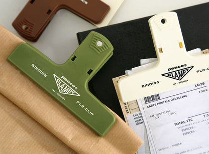 Brown, Penco Clampy Binding Pla-Clip