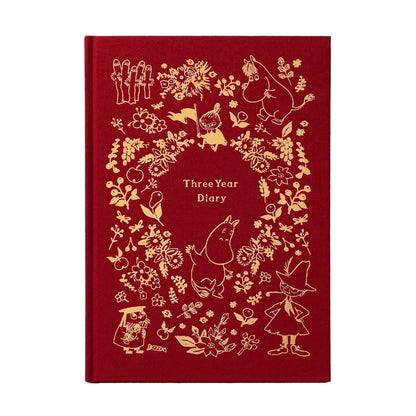 Moomin, Red, 3-Year Diary