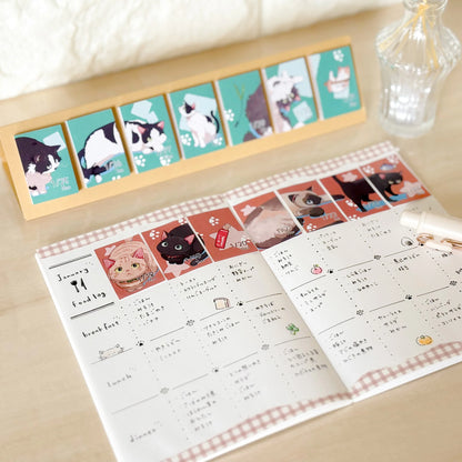 [Pre-Order] himekuri, Cat, 2027 Sticky Note Calendar