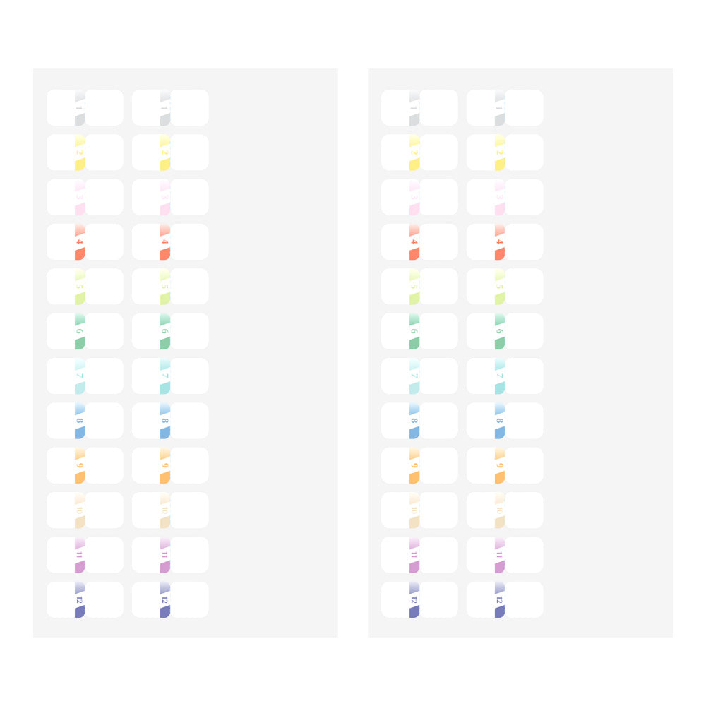 midori, Chiratto Numbers Color, Index Label