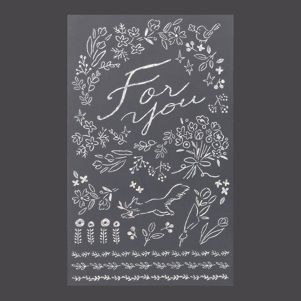 midori, Present, Foil Transfer Sticker for Decoration