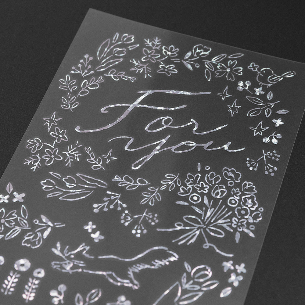 midori, Present, Foil Transfer Sticker for Decoration