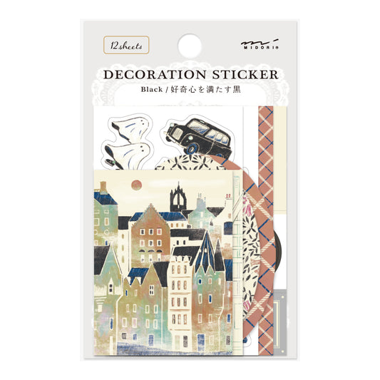 [Limited Edition] midori, Black, Decoration Sticker