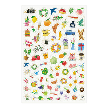 Motif, 1 Sheet Sticker, Yuru Log