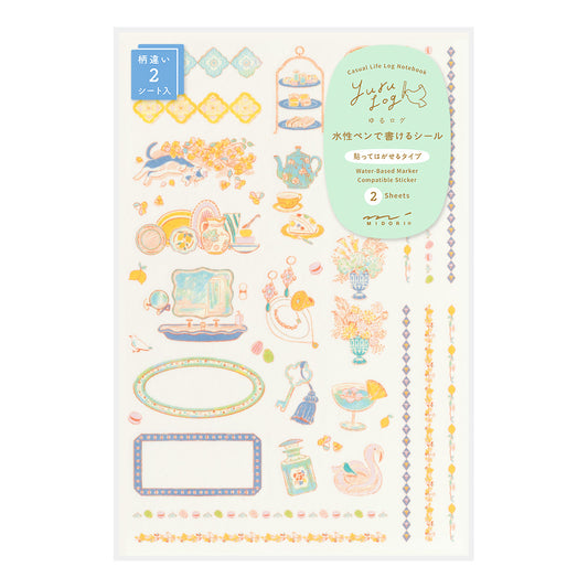 Travel & Hotel, 2 Sheets Sticker, Yuru Log